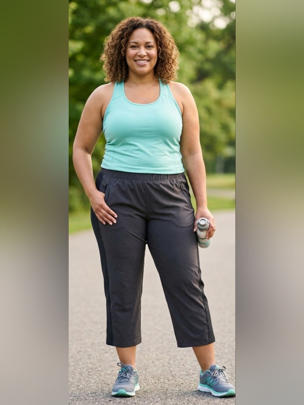 Lane Bryant LIVI Black Cropped Jogger Pants Size 2X (18/20)